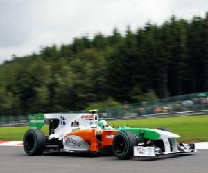 yapboz Vitantonio Liuzzi - Force India - Spa-Francorchamps 2010